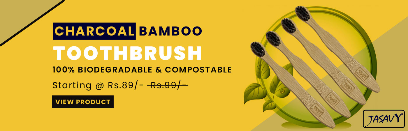 charcoal wooden toothbrush